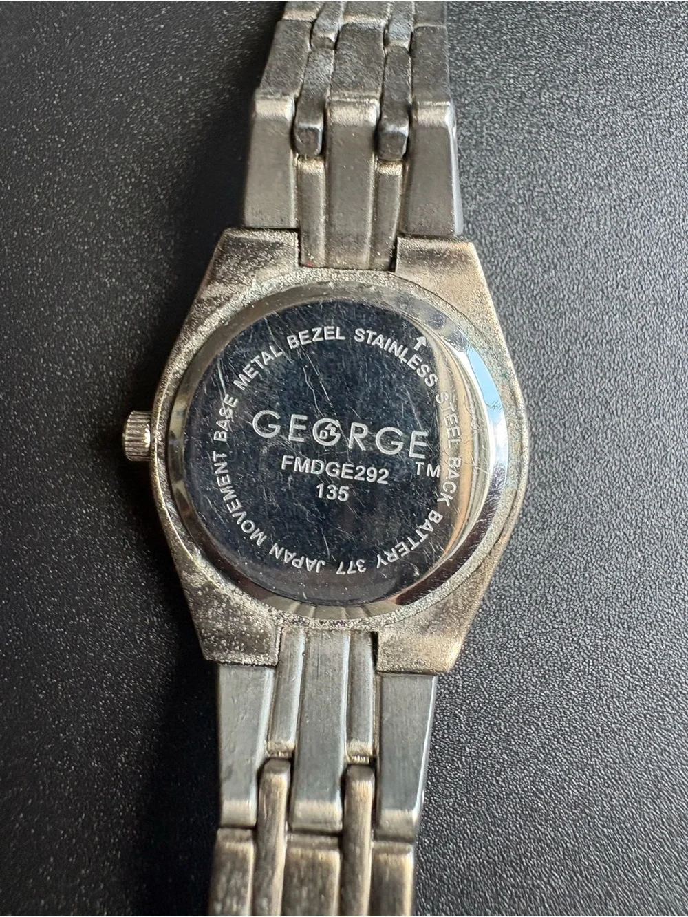 Women's Silver-Tone Bracelet Watch with Pink Dial